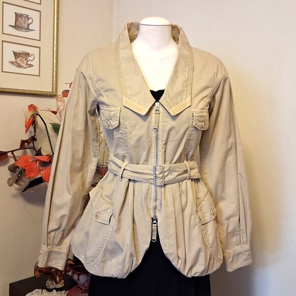 NWOT MC PLANET High Quality Well tailored High-quality  Beige Cotton Jacket 6 S - Picture 2 of 11